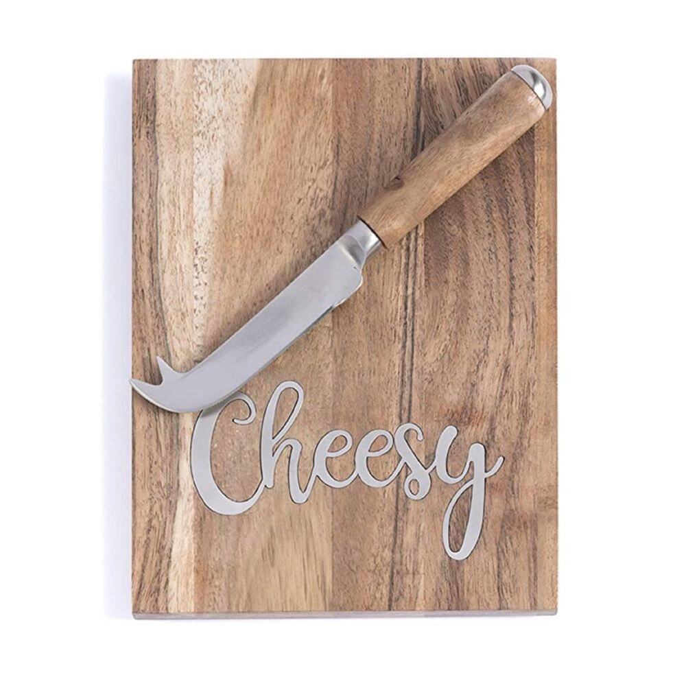 Shiraleah Home Tiburon Cheesy Board and Knife Serving Platter Set NEW